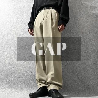 ギャップ(GAP)の【OLD GAP】90s easy fit 2タック ワイド チノパン W34(チノパン)