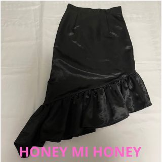 ハニーミーハニー(Honey mi Honey)のHONEY MI HONEY ハニーミーハニー　アシンメトリースカート　美品(ひざ丈スカート)