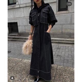 アメリヴィンテージ(Ameri VINTAGE)のUND 3WAY DENIM DRESS(ロングドレス)