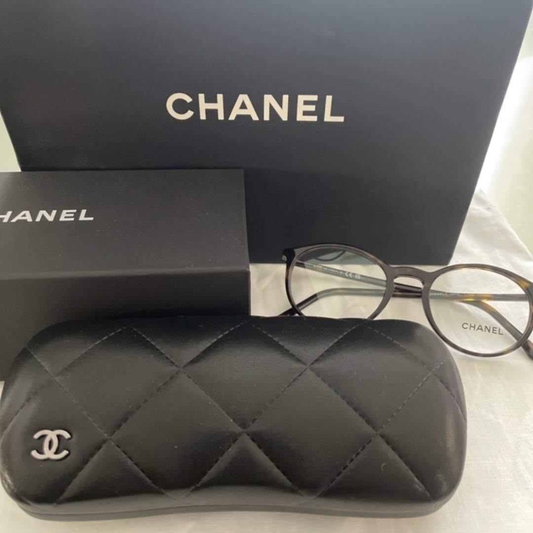 CHANEL - 値下げ 新品未使用 百貨店購入 CHANEL メガネフレームの+