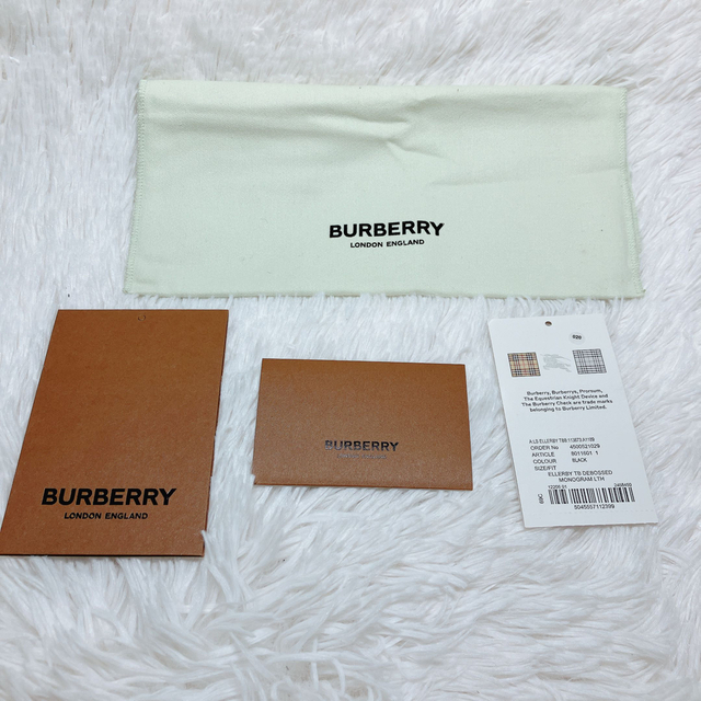 ご予約品】 BURBERRY 長財布 ラウンドジップ モノグラム 型押し TB