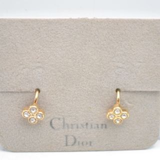 クリスチャンディオール(Christian Dior)の【状態良好】クリスチャン ディオール 花 フラワーデザイン イヤリング(イヤリング)