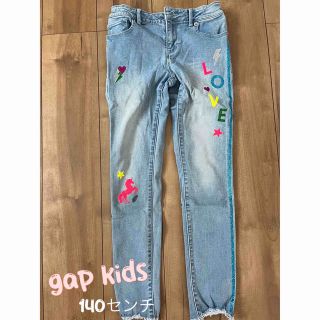 ギャップキッズ(GAP Kids)のgap kids  デニム　140センチ　ダメージ　ユニコーン(パンツ/スパッツ)