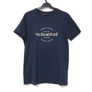 美品】COACH コーチ Tシャツ 半袖 シグネチャー 花柄 白 Mサイズ相当