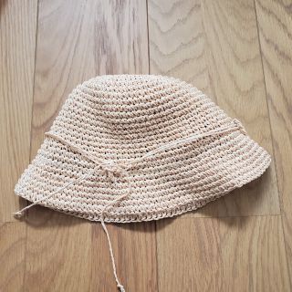 ムジルシリョウヒン(MUJI (無印良品))の【無印良品】麦わら帽子　ストローハット　キッズ54㎝(帽子)