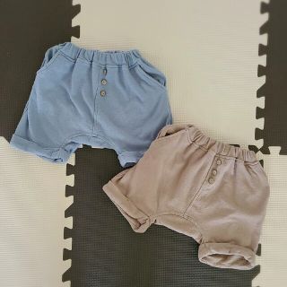 美品 ベビー・キッズ 半ズボン2着セット 綿100% サイズ80(パンツ)