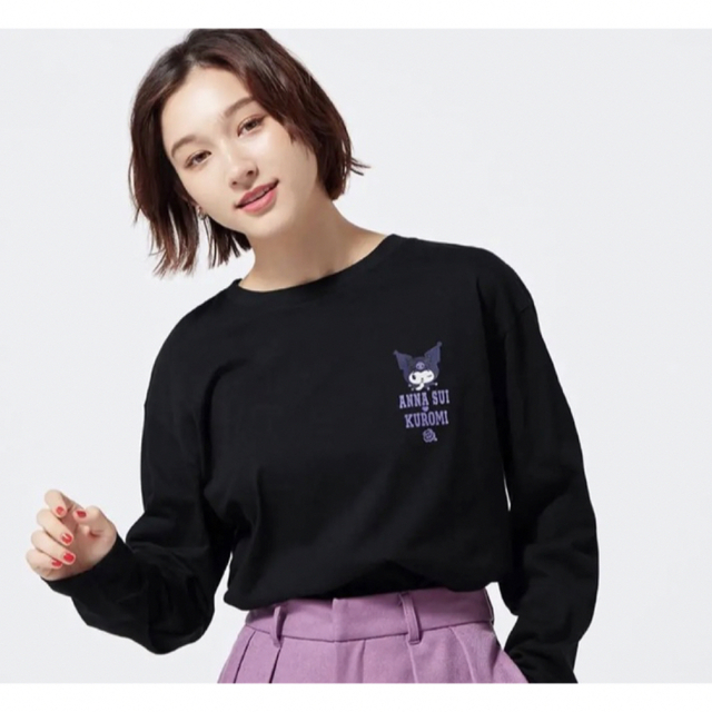 GU(ジーユー)のUNIQLO GU クロミ サンリオ　アナスイ　コラボ  長袖Tシャツ レディースのトップス(Tシャツ(長袖/七分))の商品写真