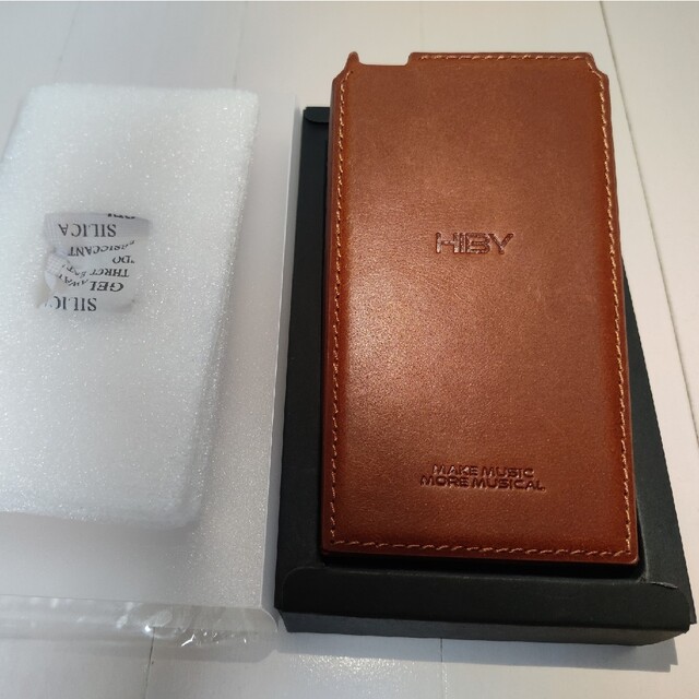 HiBy Music NEW HiBy R6 純正レザーケース ブラウン