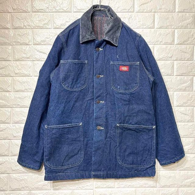 Dickies(ディッキーズ)の刺繡ロゴ★ディッキーズDickies デニムジャケット カバーオール ゆるだぼ メンズのジャケット/アウター(ブルゾン)の商品写真