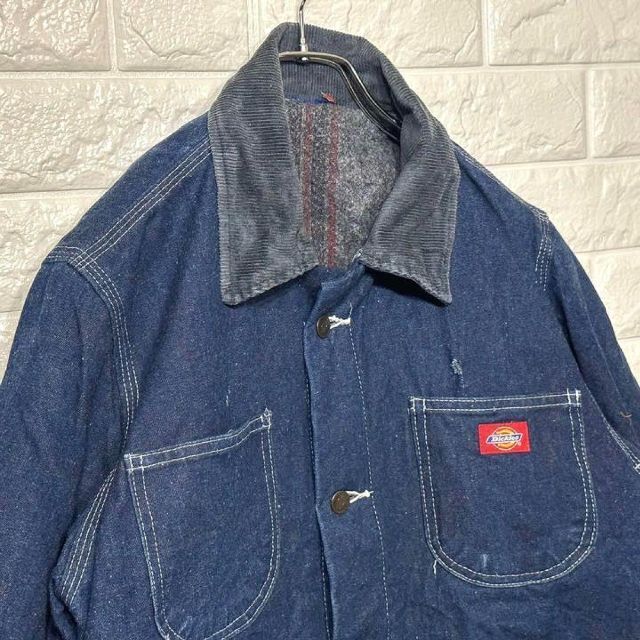 Dickies(ディッキーズ)の刺繡ロゴ★ディッキーズDickies デニムジャケット カバーオール ゆるだぼ メンズのジャケット/アウター(ブルゾン)の商品写真