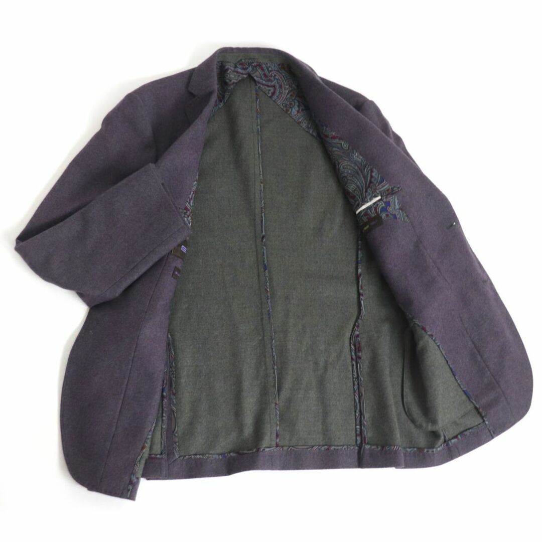 ETRO - 美品□ETRO/エトロ ウール×カシミヤ 裏ペイズリー柄 シルク100