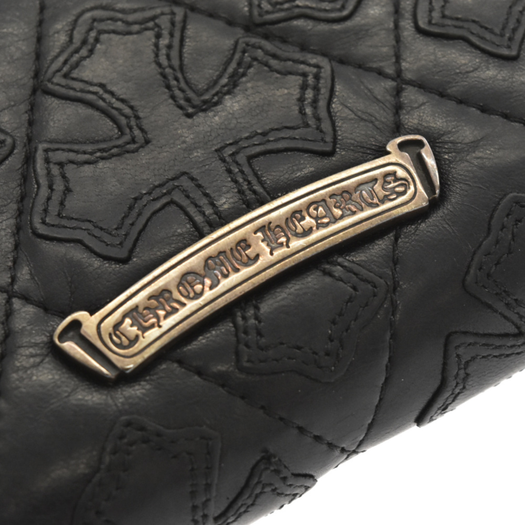 クロムハーツ CHROME HEARTS 長財布
 3クロス REC F ZIP ラウンドファスナー ブラック