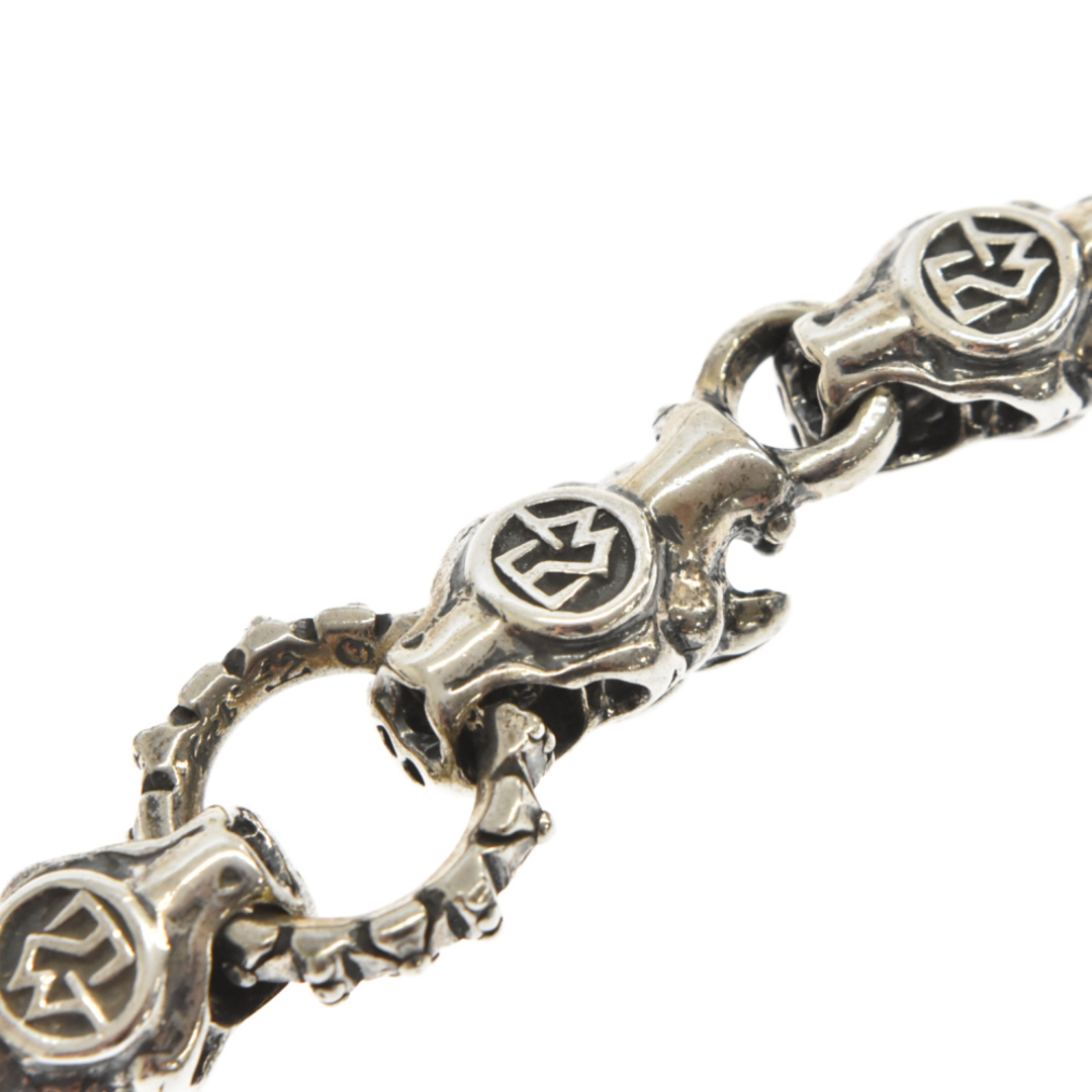 Travis Walker トラヴィスワーカー FACE-TO-FACE GARGOYLE BRACELET WITH T-BAR CZ ガーゴイル ブレスレット シルバー 6LINK 6