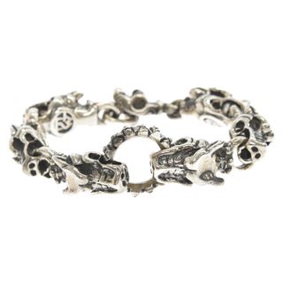 Travis Walker トラヴィスワーカー FACE-TO-FACE GARGOYLE BRACELET WITH T-BAR CZ ガーゴイル ブレスレット シルバー 6LINK