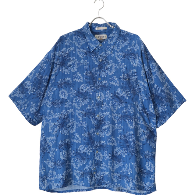 00s CAMPIA Blue Pattern Aloha Shirt