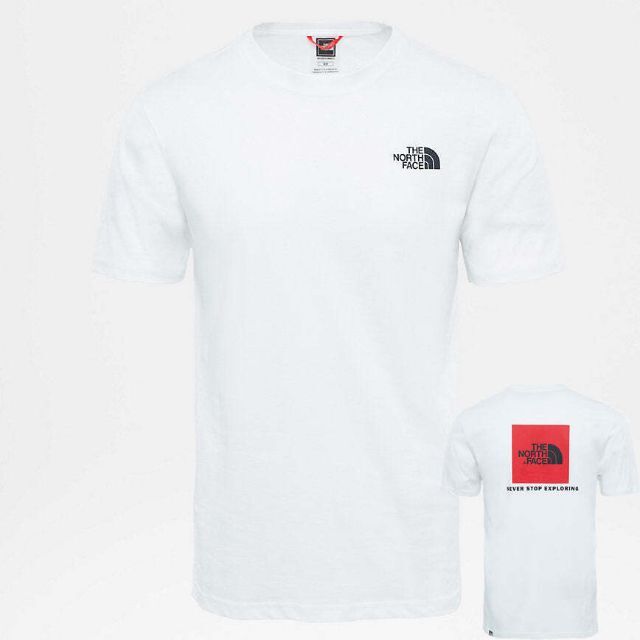 ★新品★ 【ノースフェイス】 Tシャツ M ビックロゴ ヨーロッパ白サイズ