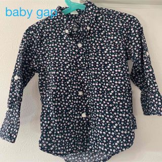 ベビーギャップ(babyGAP)のbaby gap 小花柄シャツ　美品　2years(カーディガン)