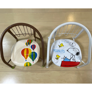 子供用パイプ椅子　スヌーピー　気球　2点(その他)