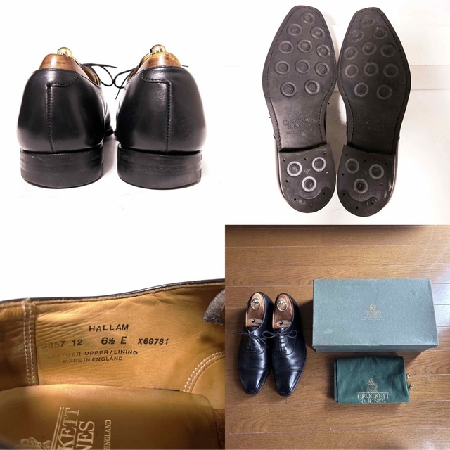 Crockett&Jones(クロケットアンドジョーンズ)の112.CROCKETT&JONES HALLAM ストレートチップ 6.5E メンズの靴/シューズ(ドレス/ビジネス)の商品写真