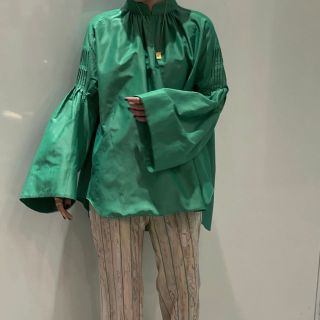 マメ(mame)のmame kurogouchi Silk Cotton TuckedBlouse(シャツ/ブラウス(長袖/七分))