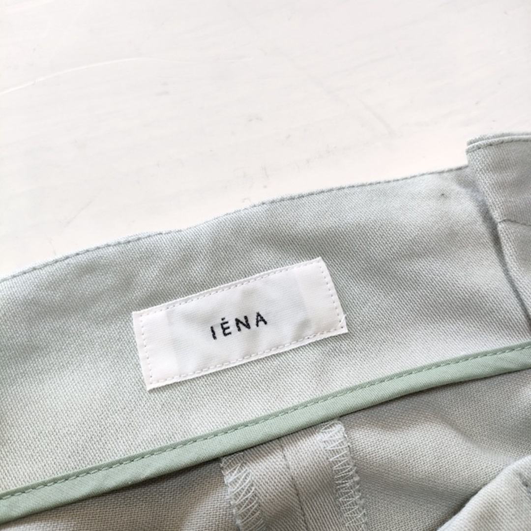 IENA(イエナ)のIENA ベルテッドタックパンツ ベルト付き パンツ ライトグリーン レディース イエナ【中古】3-0426M△ レディースのパンツ(その他)の商品写真