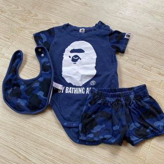 アベイシングエイプ(A BATHING APE)のRa様専用　エイプキッズ　セットアップ(ロンパース)