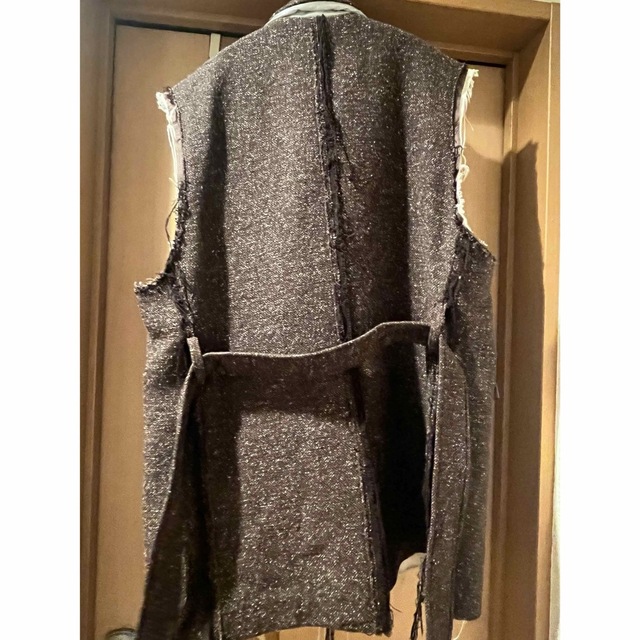 トップスmidorikawa silkwoolbeltedvest