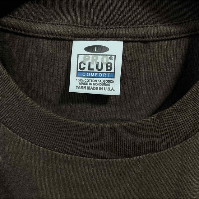 PRO CLUB(プロクラブ)の新品 PROCLUB プロクラブ コンフォート 半袖Tシャツ ブラウン 茶 L メンズのトップス(Tシャツ/カットソー(半袖/袖なし))の商品写真