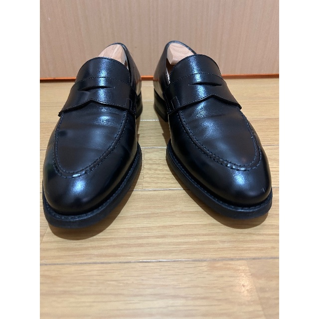 Crockett&Jones(クロケットアンドジョーンズ)のCrockett&Jones クロケット＆ジョーンズ コインローファー 6E 黒 メンズの靴/シューズ(ドレス/ビジネス)の商品写真