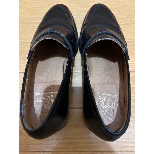 Crockett&Jones(クロケットアンドジョーンズ)のCrockett&Jones クロケット＆ジョーンズ コインローファー 6E 黒 メンズの靴/シューズ(ドレス/ビジネス)の商品写真