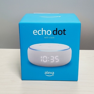 希少 Amazon echo dot with clock 第3世代(スピーカー)