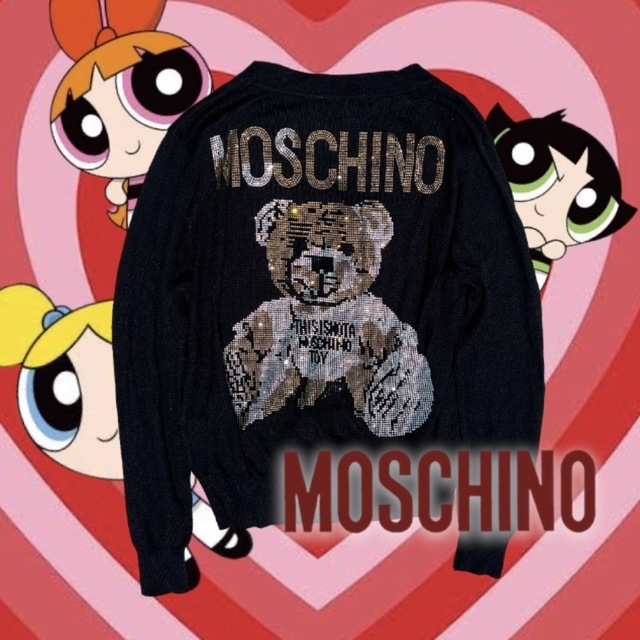 MOSCHINO ベアーカーディガン　モスキーノ　ベアーカーディガン