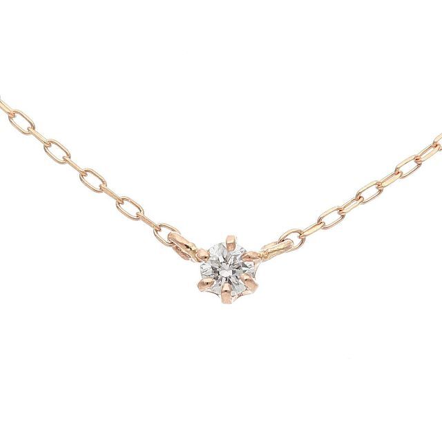 L&Co エルアンドコー K10 ピンクゴールド ダイヤモンド 0.05ct ス