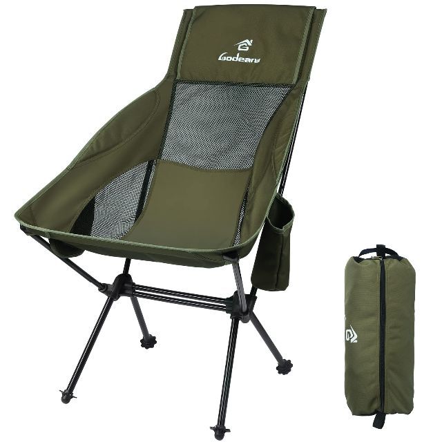 【色: Green】キャンプ 椅子 1000D GODEARU アウトドアチェア
