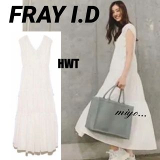 フレイアイディー(FRAY I.D)のFRAY I.D/ギャザーティアードワンピース/HWT(ロングワンピース/マキシワンピース)