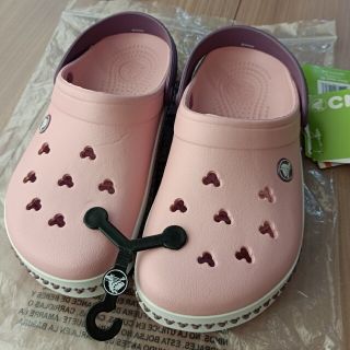 クロックス(crocs)のp様専用　クロックス ディズニーピンク(サンダル)