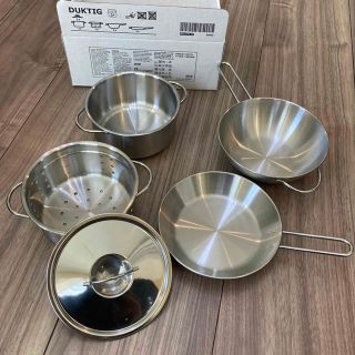 イケア(IKEA)のIKEA DUKTIG おままごと　調理器具セット(知育玩具)