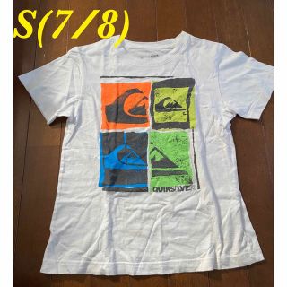 クイックシルバー(QUIKSILVER)のクイックシルバーQUIKSILVER白Tシャツ☆S(7/8)(Tシャツ/カットソー)