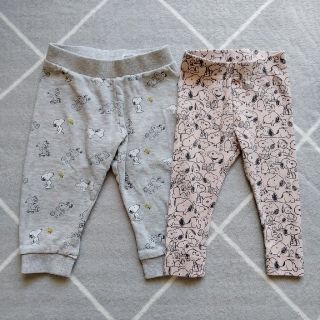 エイチアンドエム(H&M)の子供服　まとめ売り　70 80　スヌーピー　ズボン(パンツ)