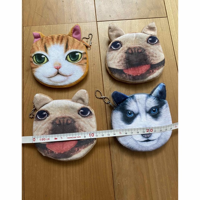 新品　4個セット　未使用　犬　猫　財布　小銭入れ　小物入れ　コレクション　ポーチ レディースのファッション小物(コインケース)の商品写真