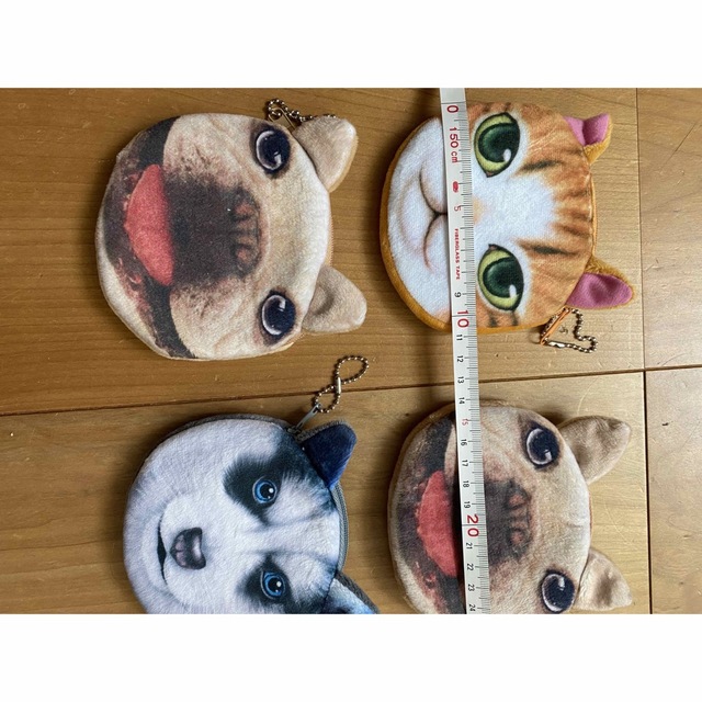 新品　4個セット　未使用　犬　猫　財布　小銭入れ　小物入れ　コレクション　ポーチ レディースのファッション小物(コインケース)の商品写真