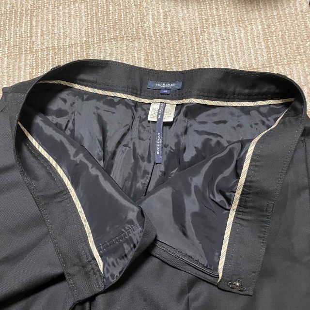 BURBERRY(バーバリー)の2729 バーバリーロンドン スーツパンツ スラックス 黒 ウール 高級 メンズのパンツ(スラックス)の商品写真