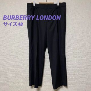 バーバリー(BURBERRY)の2729 バーバリーロンドン スーツパンツ スラックス 黒 ウール 高級(スラックス)