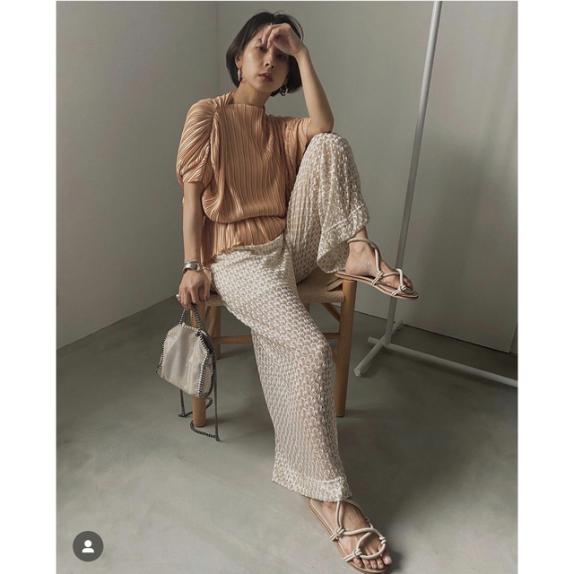 amerivintage MEDI SHINE LACE PANTS② | academiadevendasmb.com.br