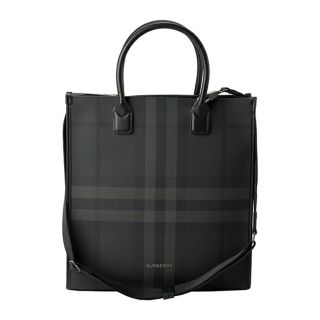 バーバリー(BURBERRY)の新品 バーバリー BURBERRY トートバッグ スリム ヴァーティカルトート チャコール(トートバッグ)