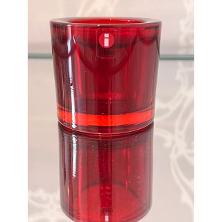 イッタラ(iittala)の【イッタラ　キビ　iittala kivi 】レッド　キャンドルホルダー(その他)