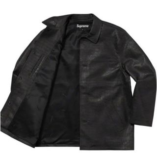 シュプリーム(Supreme)のsupreme faux croc car coat 22ss シュプリーム(レザージャケット)