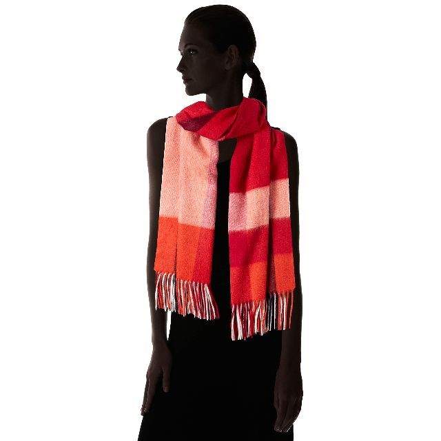 色: ブロックチェックレッド】アイエムシー カシミヤストール カシミヤ