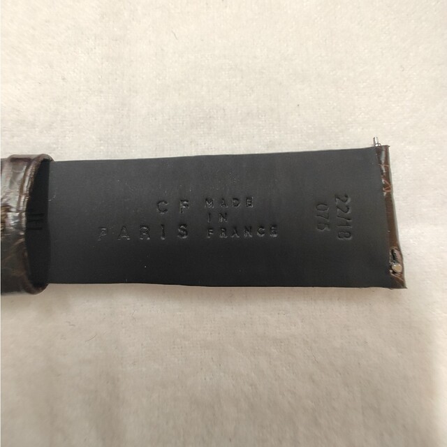 カミーユフォルネ レザーベルト 革ベルト レザーストラップ カイマン 22mm メンズの時計(レザーベルト)の商品写真