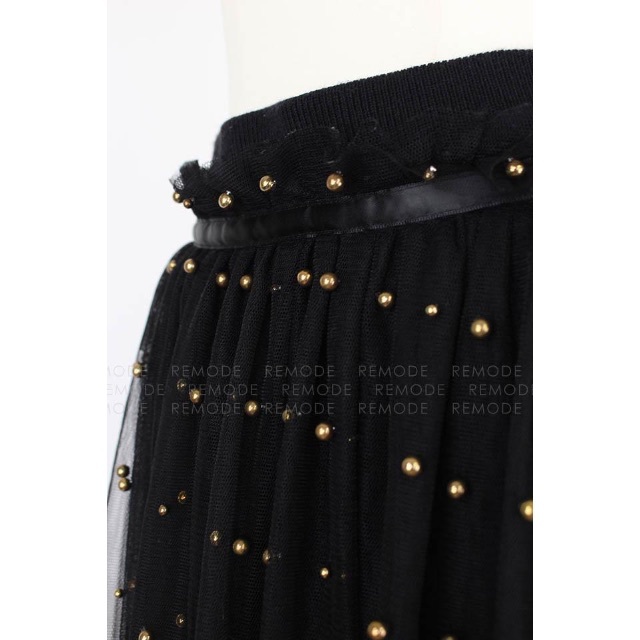 Lily Brown(リリーブラウン)のLily Brown｜カシュクールオーガンジースカート｜MEO2110-15 レディースのスカート(ロングスカート)の商品写真